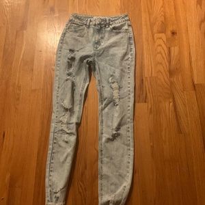 Light blue mom jeans